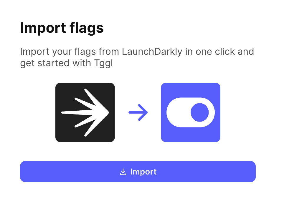 Lauchdarkly import screen 2x