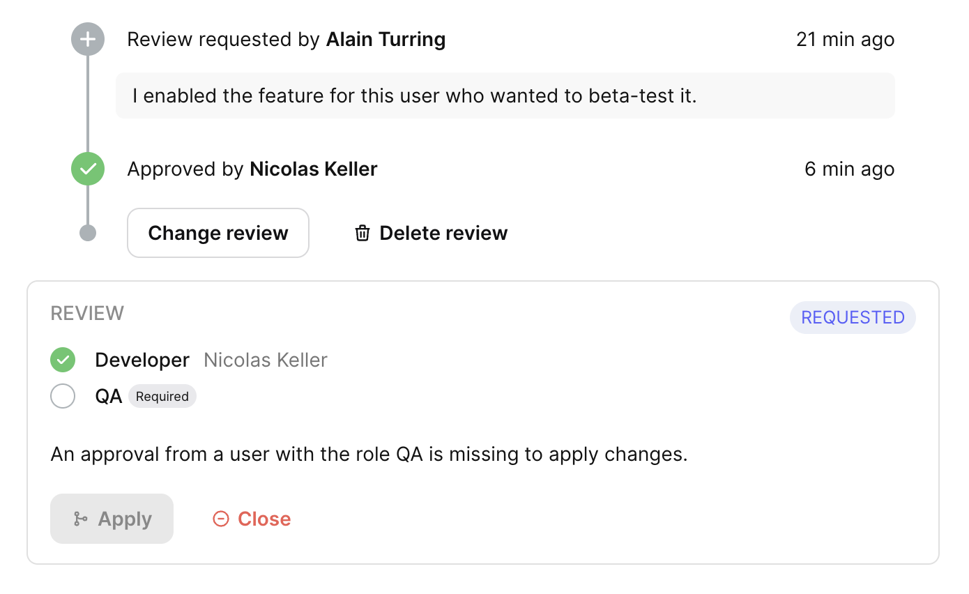 Missing review from qa 2x