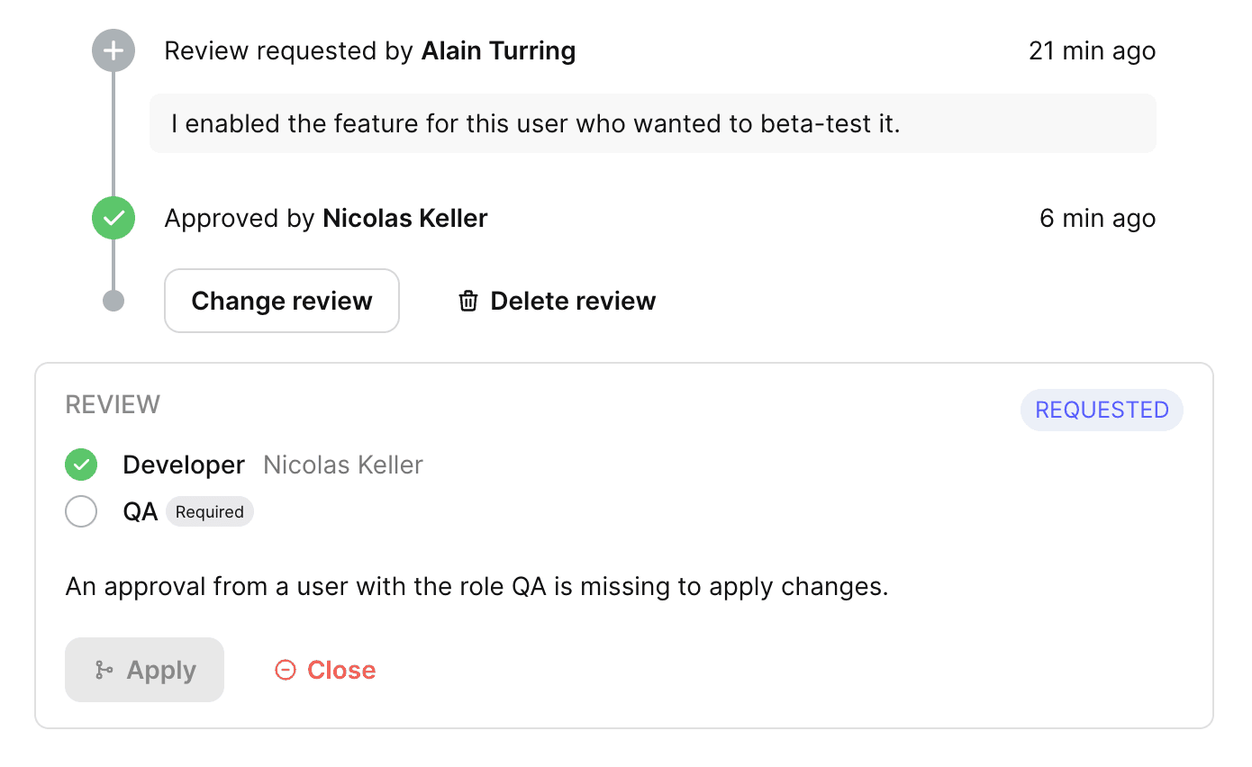 Missing review from qa 2x